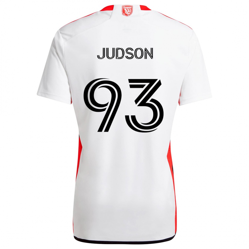 Niño Camiseta Judson #93 Blanco Rojo 2ª Equipación 2024/25 La Camisa Argentina