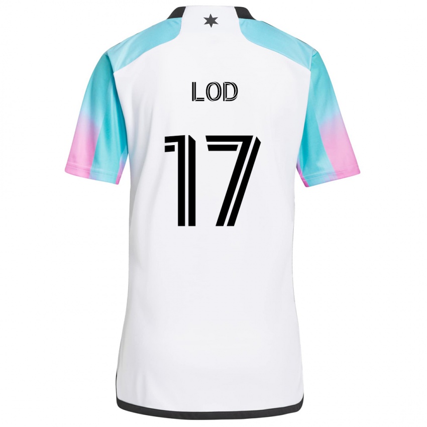 Niño Camiseta Robin Lod #17 Blanco Azul Negro 2ª Equipación 2024/25 La Camisa Argentina