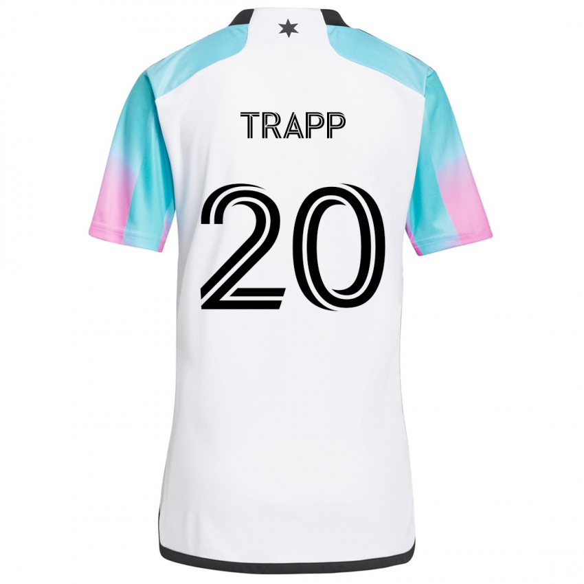 Niño Camiseta Wil Trapp #20 Blanco Azul Negro 2ª Equipación 2024/25 La Camisa Argentina