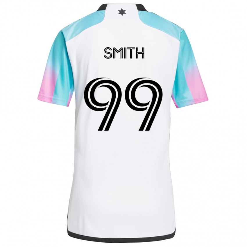 Niño Camiseta Jordan Adebayo-Smith #99 Blanco Azul Negro 2ª Equipación 2024/25 La Camisa Argentina