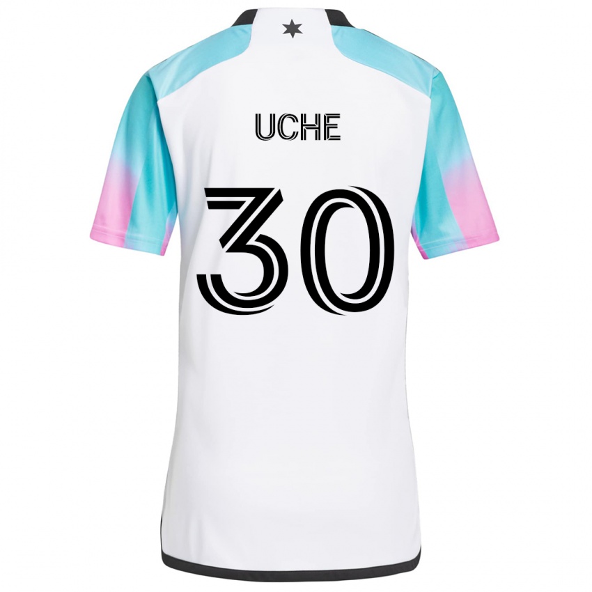 Niño Camiseta Cc Uche #30 Blanco Azul Negro 2ª Equipación 2024/25 La Camisa Argentina