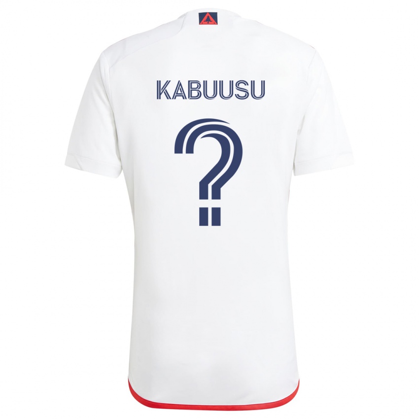 Niño Camiseta Jamie Kabuusu #0 Blanco Rojo 2ª Equipación 2024/25 La Camisa Argentina