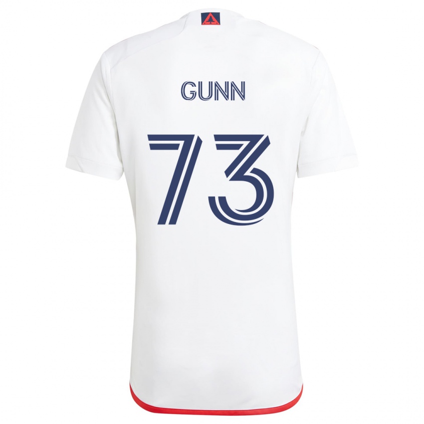 Niño Camiseta Jd Gunn #73 Blanco Rojo 2ª Equipación 2024/25 La Camisa Argentina