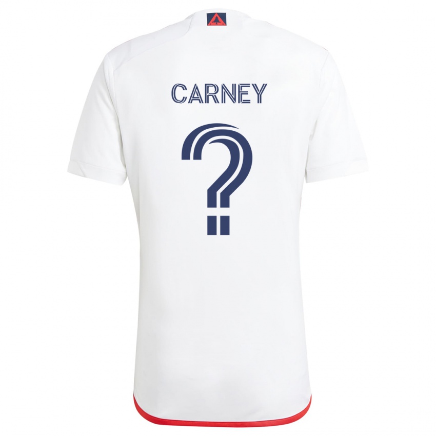 Niño Camiseta Ryan Carney #0 Blanco Rojo 2ª Equipación 2024/25 La Camisa Argentina