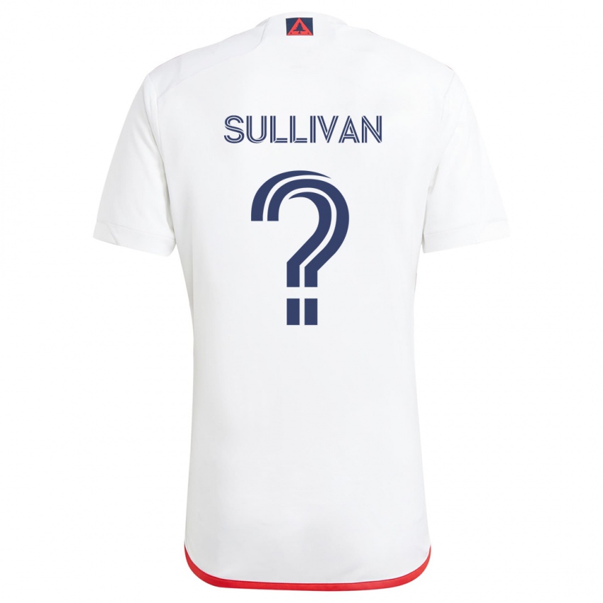 Niño Camiseta Mason Sullivan #0 Blanco Rojo 2ª Equipación 2024/25 La Camisa Argentina