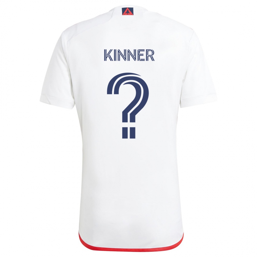 Niño Camiseta Sage Kinner #0 Blanco Rojo 2ª Equipación 2024/25 La Camisa Argentina