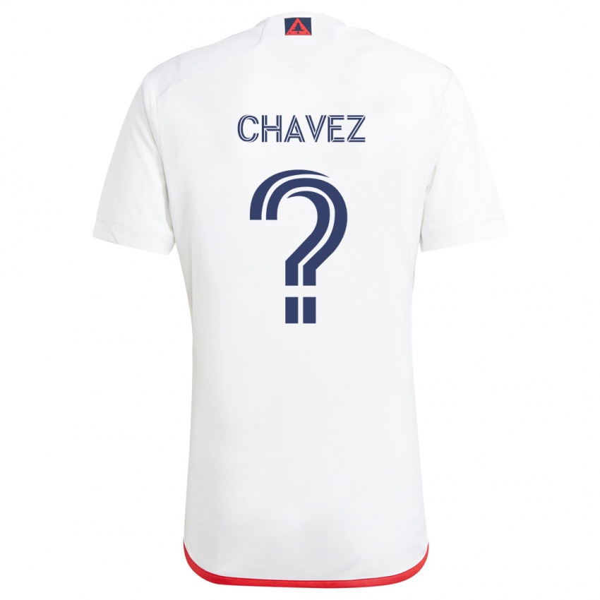 Niño Camiseta Gabriel Chávez #0 Blanco Rojo 2ª Equipación 2024/25 La Camisa Argentina