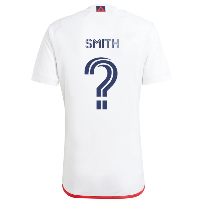 Niño Camiseta Braedon Smith #0 Blanco Rojo 2ª Equipación 2024/25 La Camisa Argentina