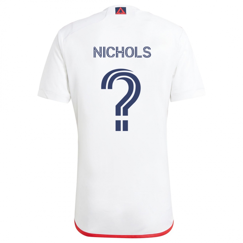 Niño Camiseta Robert Nichols #0 Blanco Rojo 2ª Equipación 2024/25 La Camisa Argentina