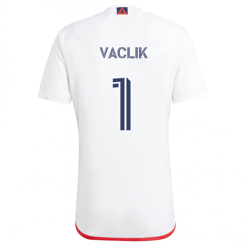 Niño Camiseta Tomas Vaclik #1 Blanco Rojo 2ª Equipación 2024/25 La Camisa Argentina