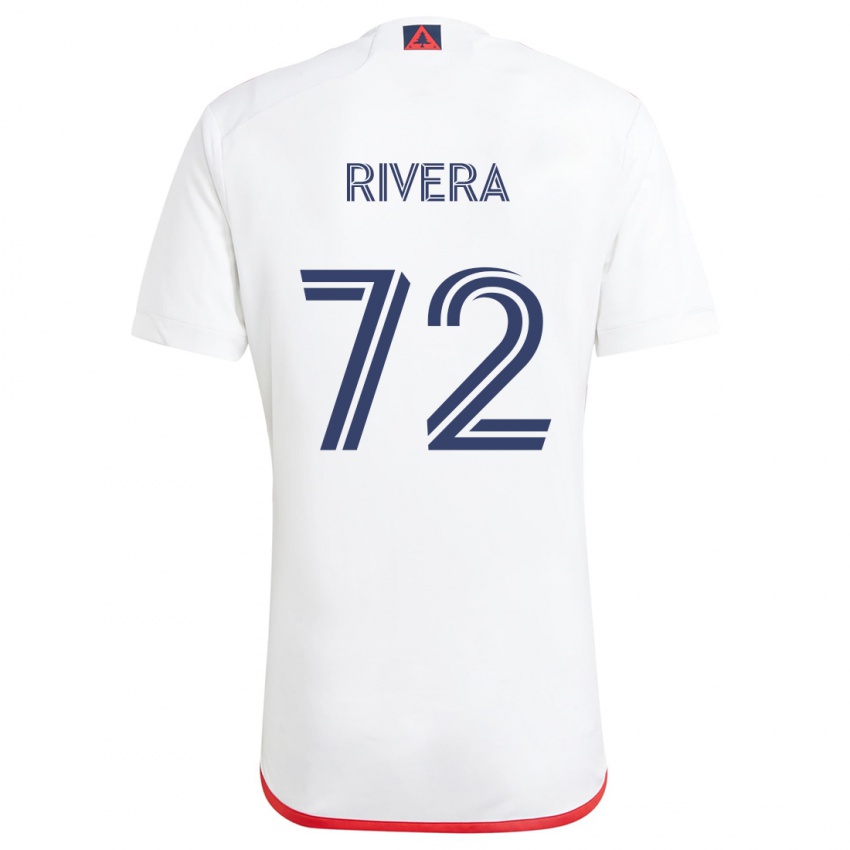 Niño Camiseta Damián Rivera #72 Blanco Rojo 2ª Equipación 2024/25 La Camisa Argentina