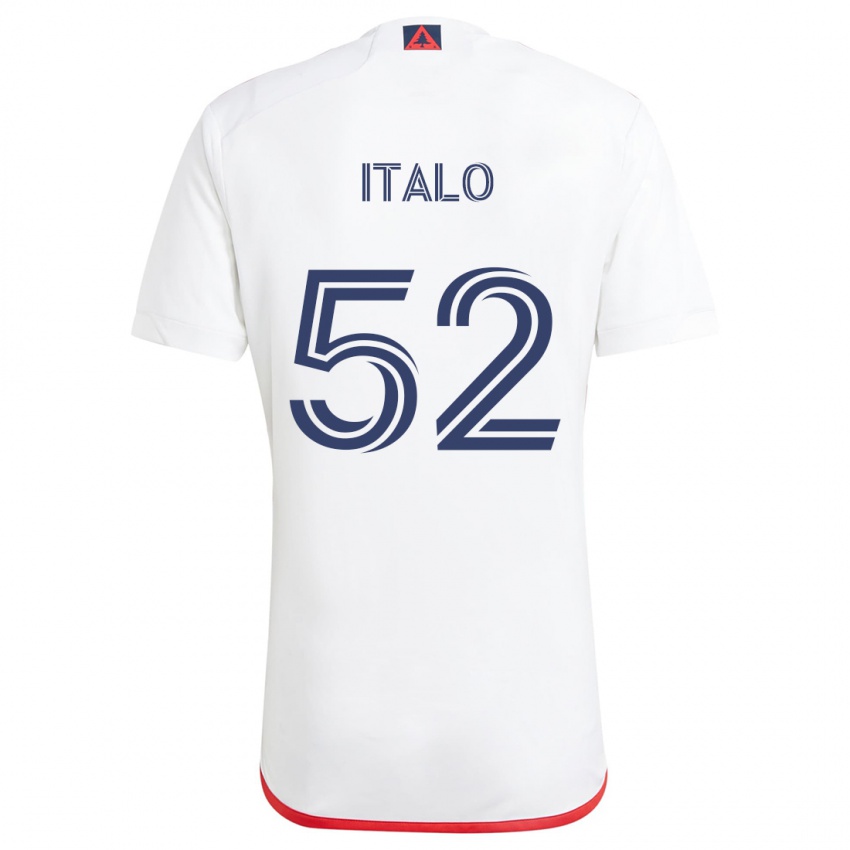 Niño Camiseta Ítalo #52 Blanco Rojo 2ª Equipación 2024/25 La Camisa Argentina