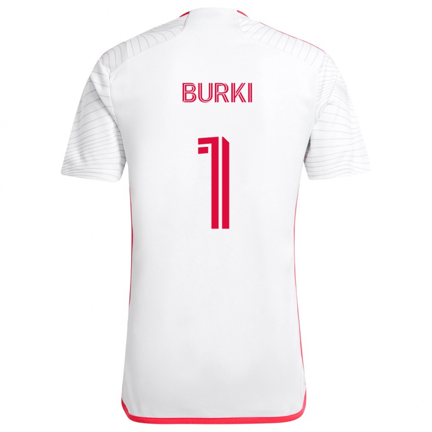 Niño Camiseta Roman Bürki #1 Blanco Rojo 2ª Equipación 2024/25 La Camisa Argentina