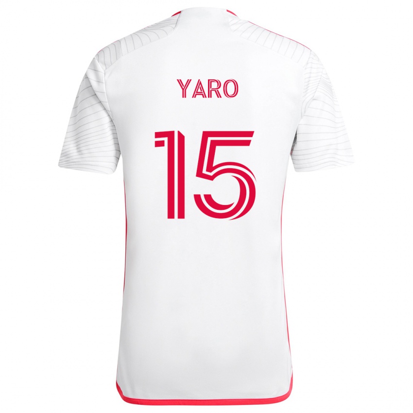 Niño Camiseta Joshua Yaro #15 Blanco Rojo 2ª Equipación 2024/25 La Camisa Argentina