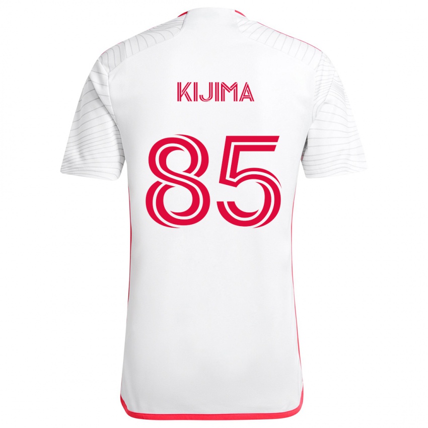 Niño Camiseta Hosei Kijima #85 Blanco Rojo 2ª Equipación 2024/25 La Camisa Argentina