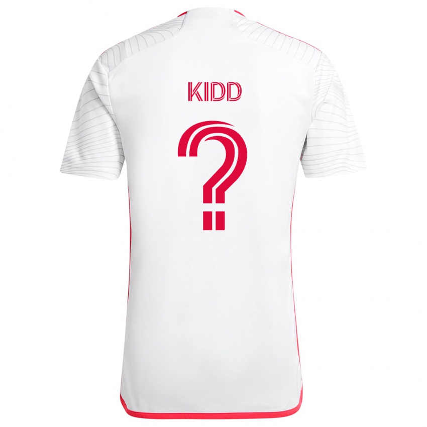 Niño Camiseta Matteo Kidd #0 Blanco Rojo 2ª Equipación 2024/25 La Camisa Argentina