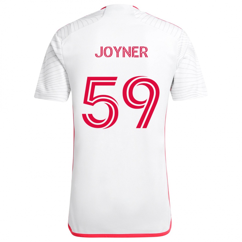 Niño Camiseta Mykhi Joyner #59 Blanco Rojo 2ª Equipación 2024/25 La Camisa Argentina