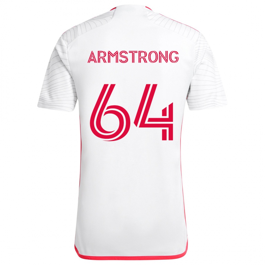 Niño Camiseta Dida Armstrong #64 Blanco Rojo 2ª Equipación 2024/25 La Camisa Argentina