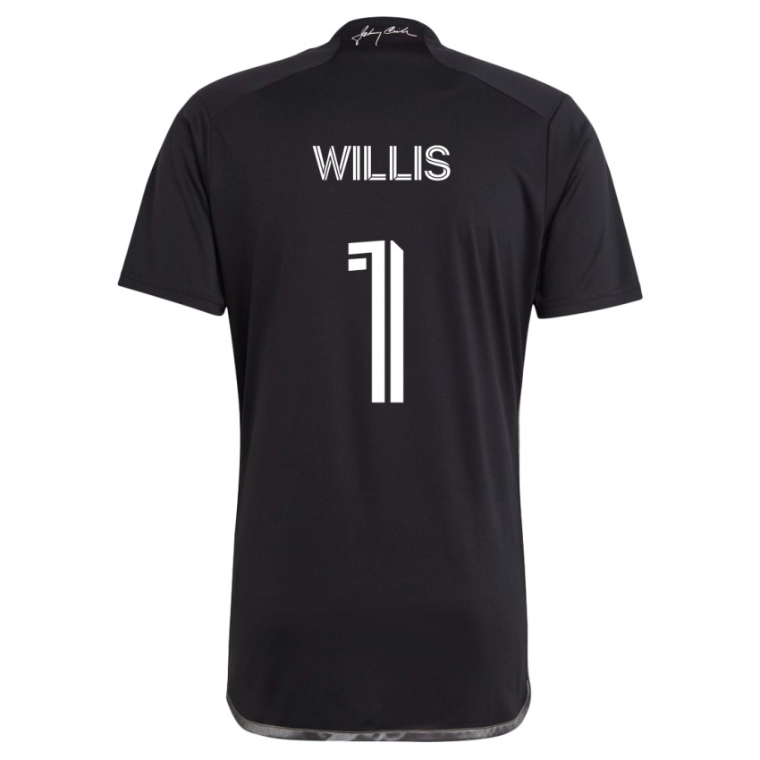 Niño Camiseta Joe Willis #1 Negro 2ª Equipación 2024/25 La Camisa Argentina