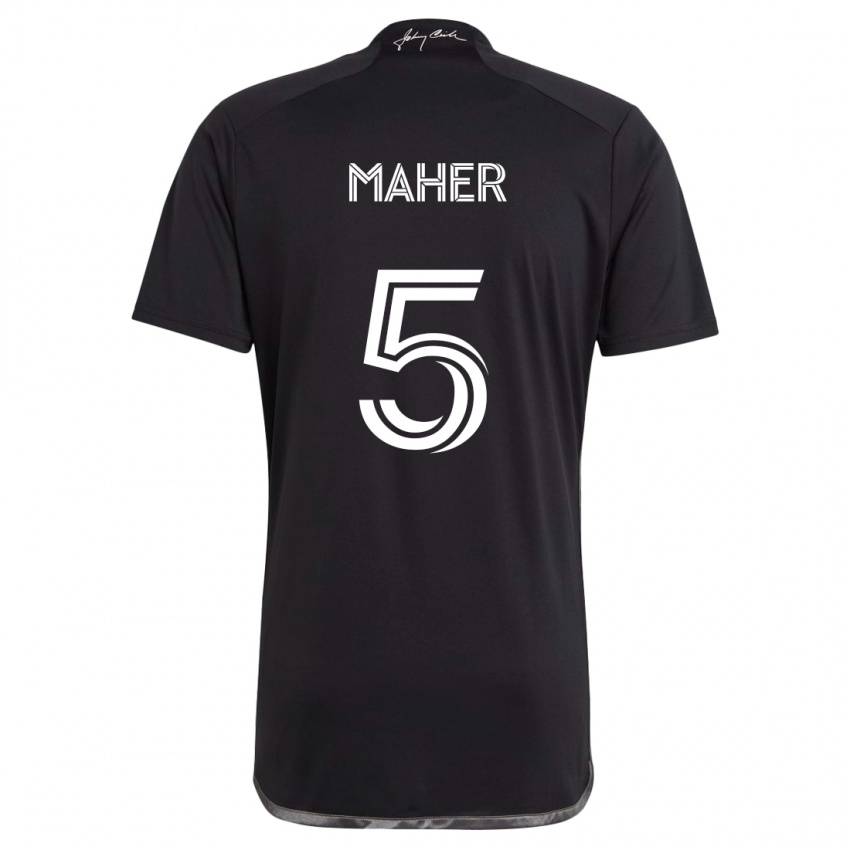 Niño Camiseta Jack Maher #5 Negro 2ª Equipación 2024/25 La Camisa Argentina