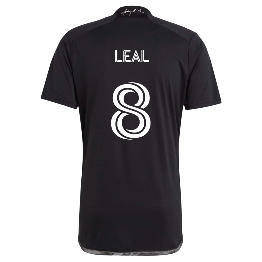 Niño Camiseta Randall Leal #8 Negro 2ª Equipación 2024/25 La Camisa Argentina