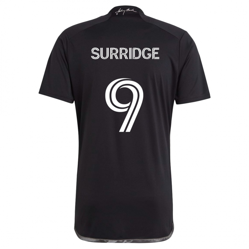 Niño Camiseta Sam Surridge #9 Negro 2ª Equipación 2024/25 La Camisa Argentina