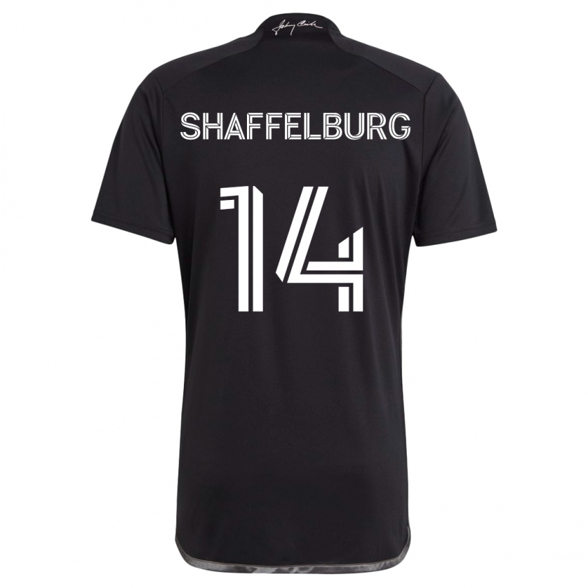 Niño Camiseta Jacob Shaffelburg #14 Negro 2ª Equipación 2024/25 La Camisa Argentina