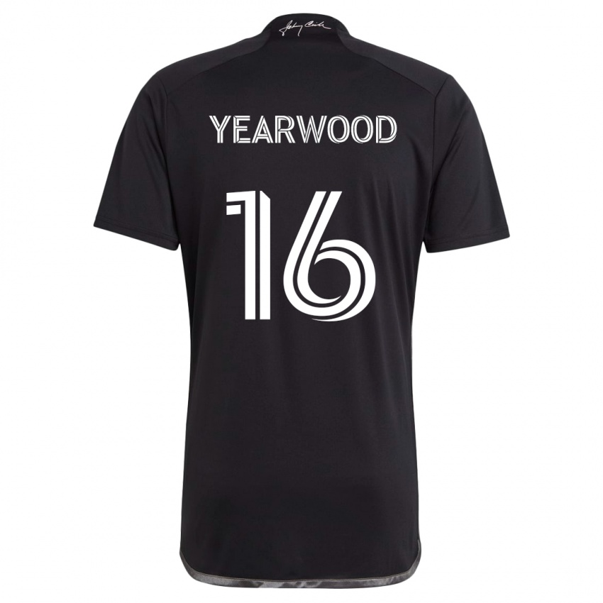 Niño Camiseta Dru Yearwood #16 Negro 2ª Equipación 2024/25 La Camisa Argentina