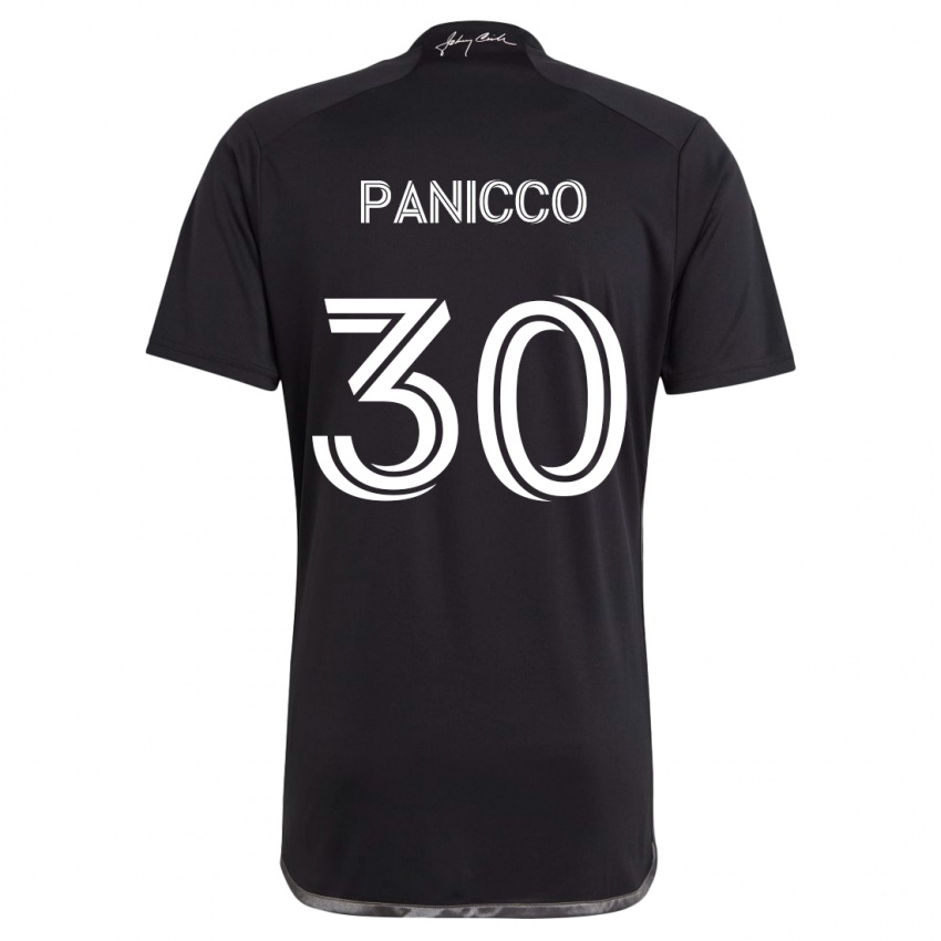 Niño Camiseta Elliot Panicco #30 Negro 2ª Equipación 2024/25 La Camisa Argentina