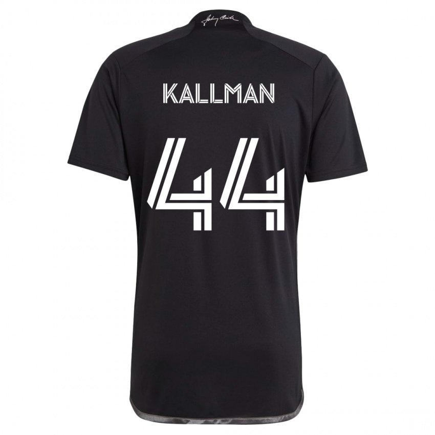 Niño Camiseta Brent Kallman #44 Negro 2ª Equipación 2024/25 La Camisa Argentina