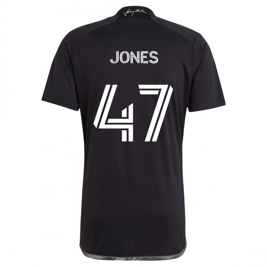 Niño Camiseta Isaiah Jones #47 Negro 2ª Equipación 2024/25 La Camisa Argentina