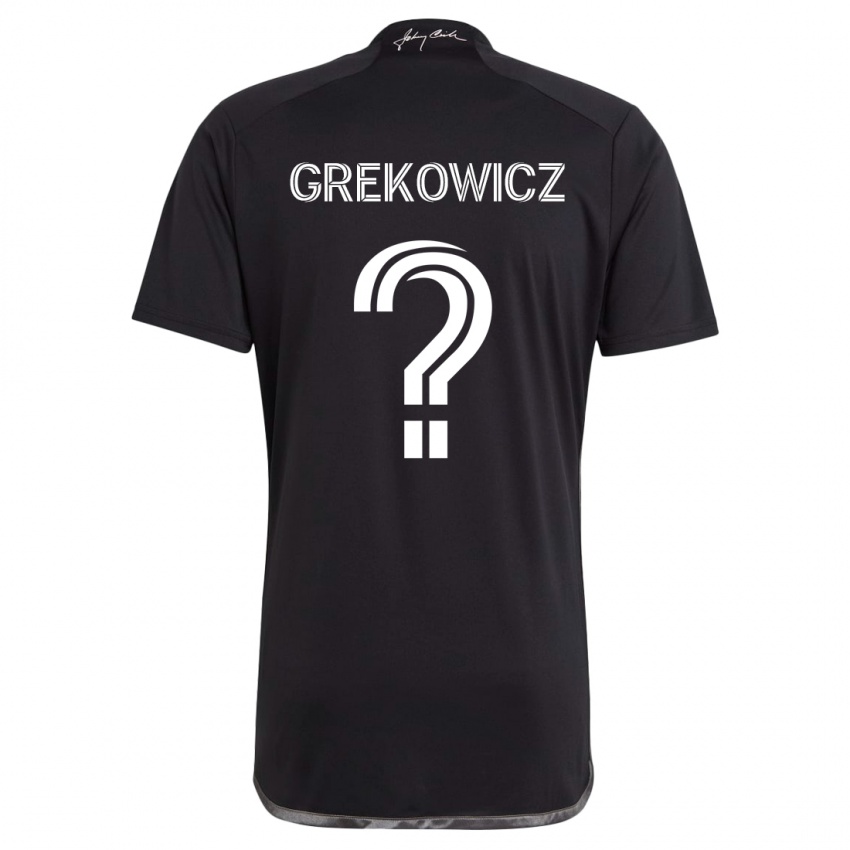 Niño Camiseta Jacob Grekowicz #0 Negro 2ª Equipación 2024/25 La Camisa Argentina