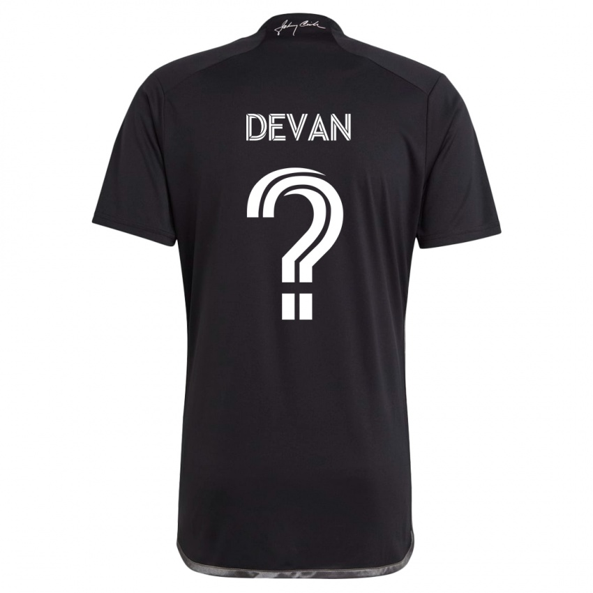 Niño Camiseta Liam Devan #0 Negro 2ª Equipación 2024/25 La Camisa Argentina