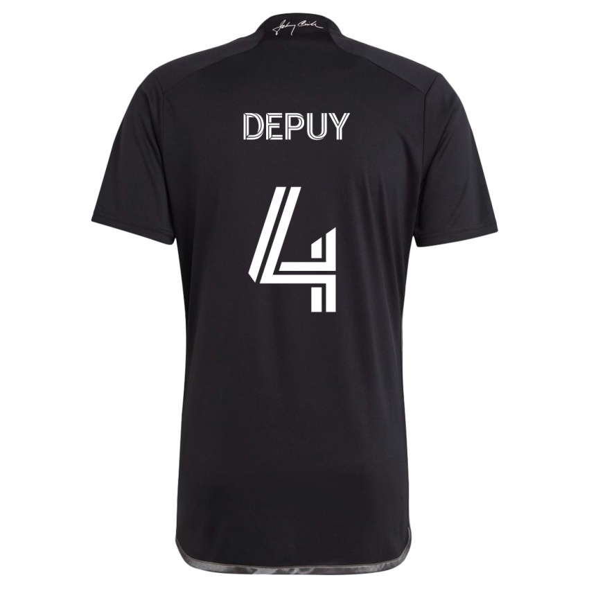 Niño Camiseta Nick Depuy #4 Negro 2ª Equipación 2024/25 La Camisa Argentina