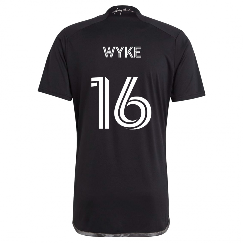 Niño Camiseta Laurence Wyke #16 Negro 2ª Equipación 2024/25 La Camisa Argentina