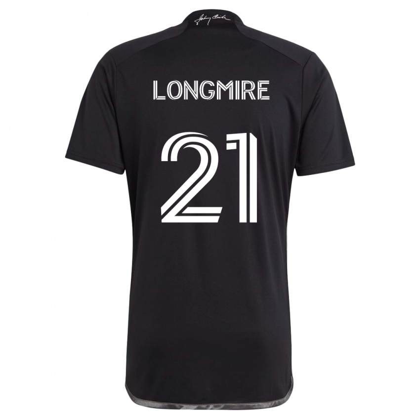 Niño Camiseta Ahmed Longmire #21 Negro 2ª Equipación 2024/25 La Camisa Argentina