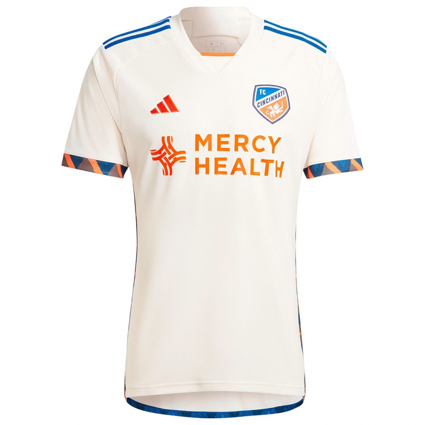 Niño Camiseta Kiano Falcao #70 Blanco Naranja 2ª Equipación 2024/25 La Camisa Argentina