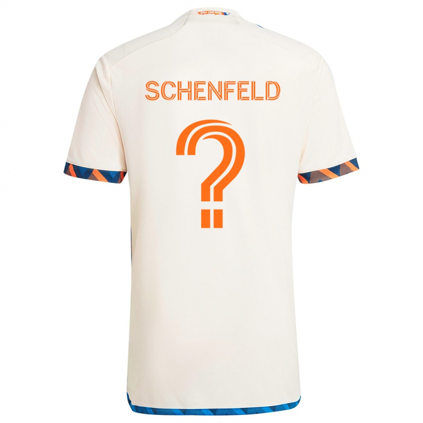 Niño Camiseta Matthew Schenfeld #0 Blanco Naranja 2ª Equipación 2024/25 La Camisa Argentina