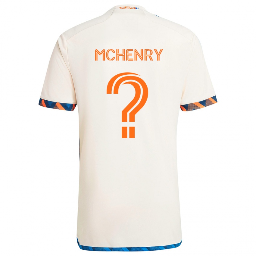 Niño Camiseta Nicholas Mchenry #0 Blanco Naranja 2ª Equipación 2024/25 La Camisa Argentina