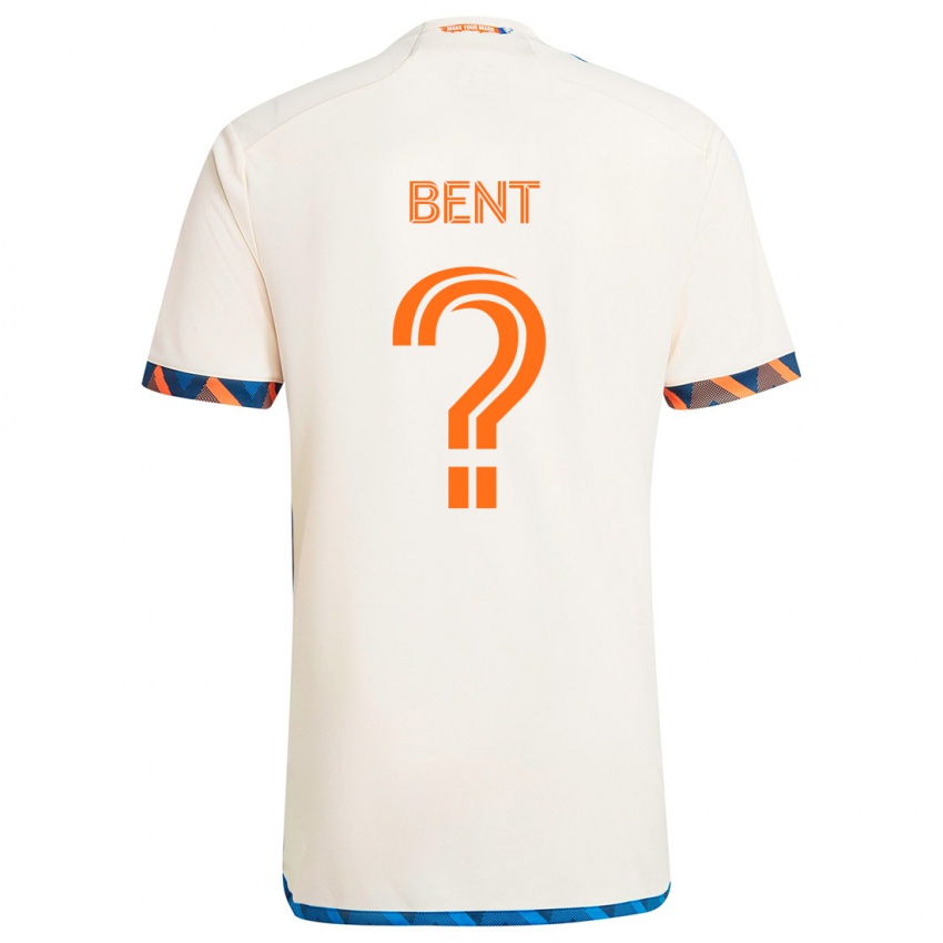 Niño Camiseta Brandon Bent #0 Blanco Naranja 2ª Equipación 2024/25 La Camisa Argentina