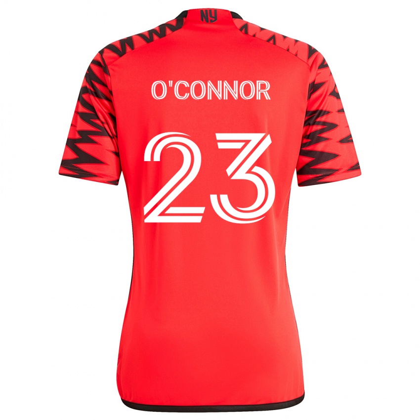 Niño Camiseta Aidan O'connor #23 Rojo Negro Blanco 2ª Equipación 2024/25 La Camisa Argentina