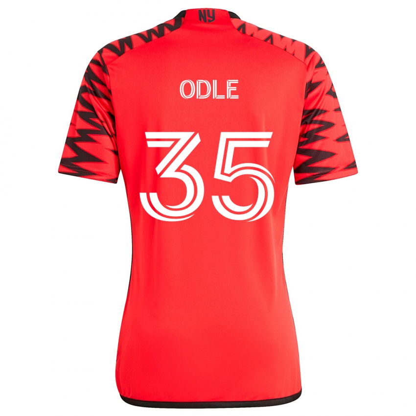 Niño Camiseta Dallas Odle #35 Rojo Negro Blanco 2ª Equipación 2024/25 La Camisa Argentina