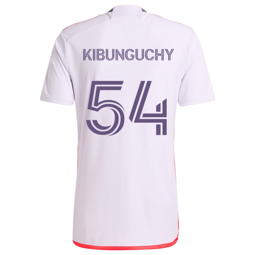 Niño Camiseta Nabi Kibunguchy #54 Blanco Rojo Púrpura 2ª Equipación 2024/25 La Camisa Argentina