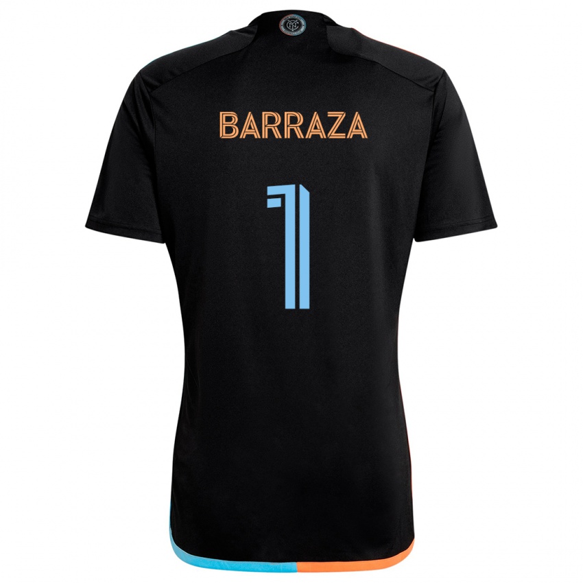 Niño Camiseta Luis Barraza #1 Negro Naranja Azul 2ª Equipación 2024/25 La Camisa Argentina