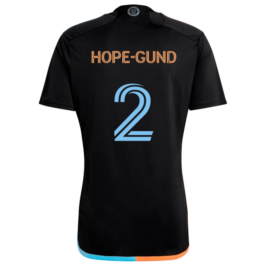 Niño Camiseta Rio Hope-Gund #2 Negro Naranja Azul 2ª Equipación 2024/25 La Camisa Argentina