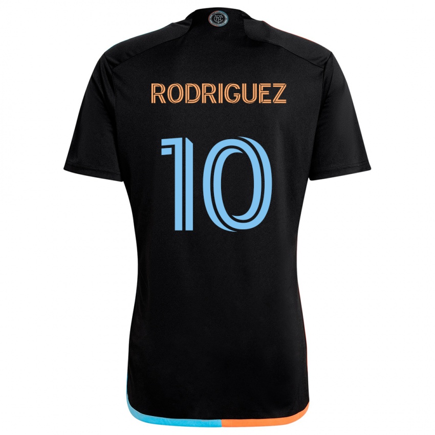 Niño Camiseta Santiago Rodríguez #10 Negro Naranja Azul 2ª Equipación 2024/25 La Camisa Argentina