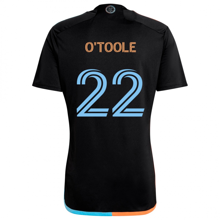 Niño Camiseta Kevin O'toole #22 Negro Naranja Azul 2ª Equipación 2024/25 La Camisa Argentina