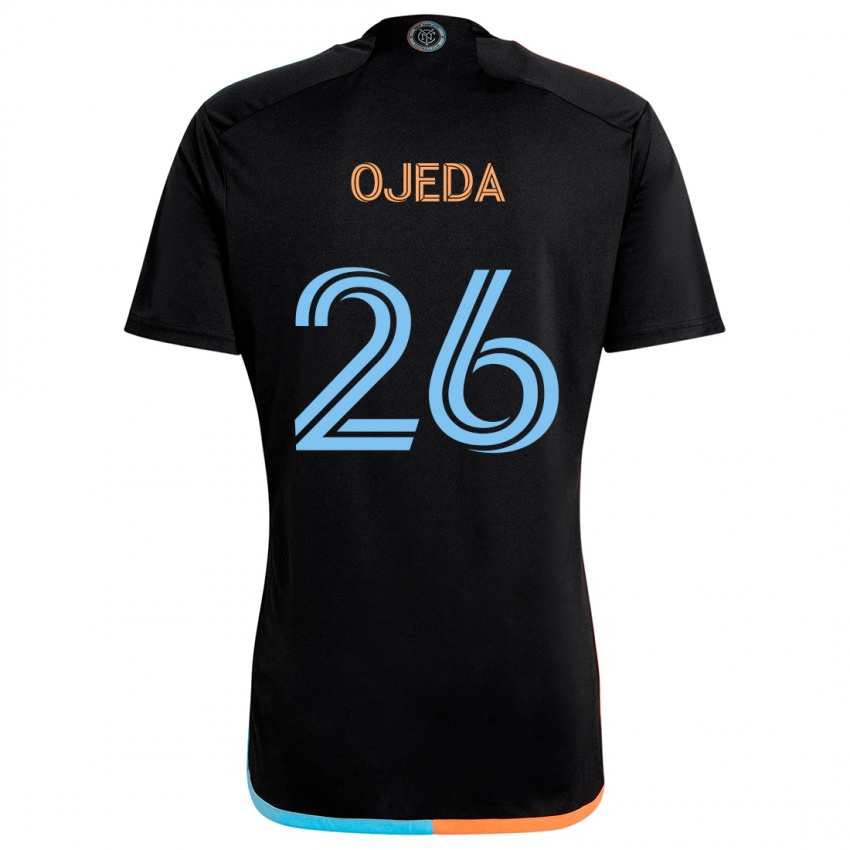 Niño Camiseta Agustín Ojeda #26 Negro Naranja Azul 2ª Equipación 2024/25 La Camisa Argentina