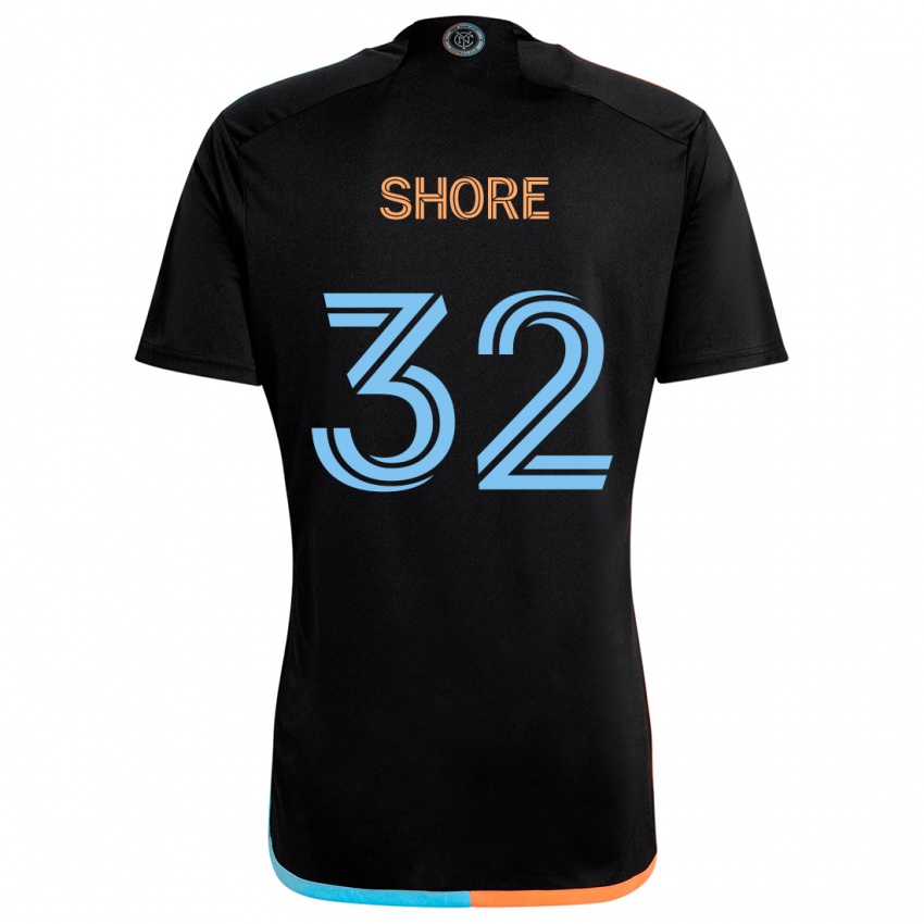 Niño Camiseta Jonathan Shore #32 Negro Naranja Azul 2ª Equipación 2024/25 La Camisa Argentina