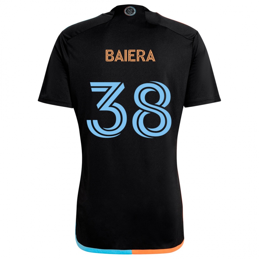 Niño Camiseta Drew Baiera #38 Negro Naranja Azul 2ª Equipación 2024/25 La Camisa Argentina